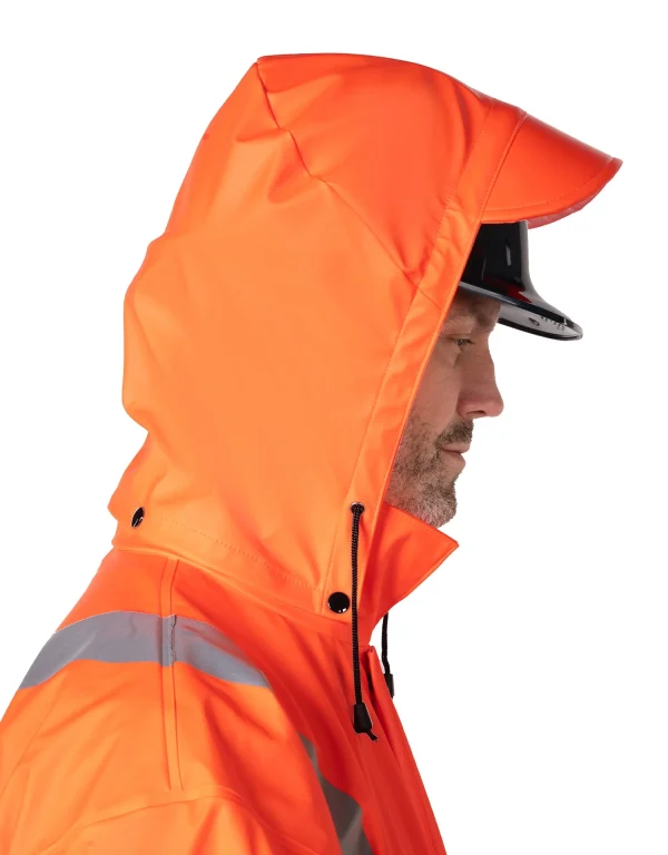 Lightweight Fire Resistant (FR) Hi-Vis Safety Rain Jacket - 023-8155 - Image 8