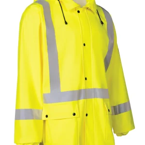 Lightweight Fire Resistant (FR) Hi-Vis Safety Rain Jacket - 023-8155