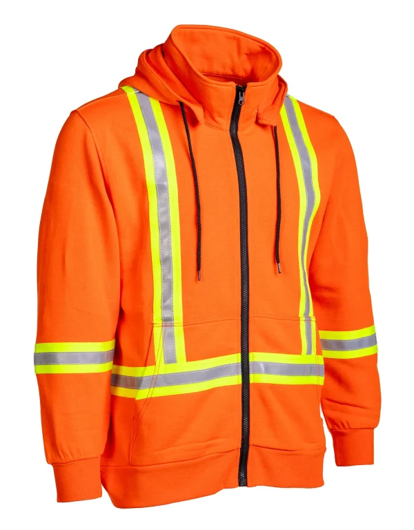 Inherent Flame-Resistant 12oz Fleece Hoodie with Detachable Hood - 024-FRICH - Image 2
