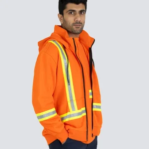 Inherent Flame-Resistant 12oz Fleece Hoodie with Detachable Hood - 024-FRICH