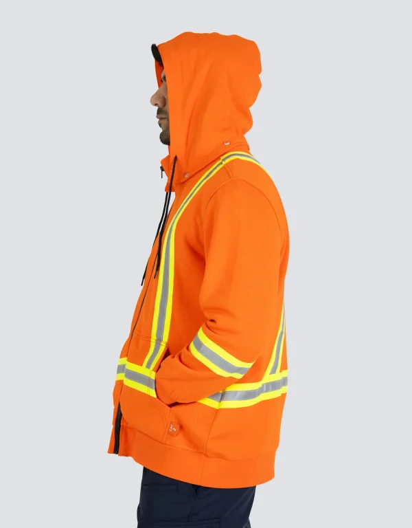 Inherent Flame-Resistant 12oz Fleece Hoodie with Detachable Hood - 024-FRICH - Image 4