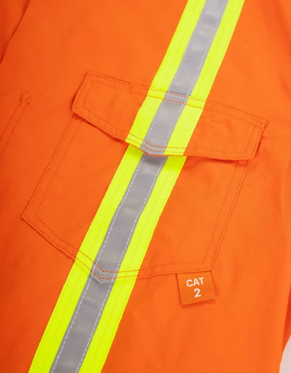 Inherent Flame-Resistant Long Sleeve Button Down 6oz Safety Shirt - 024-FRIWS - Image 6