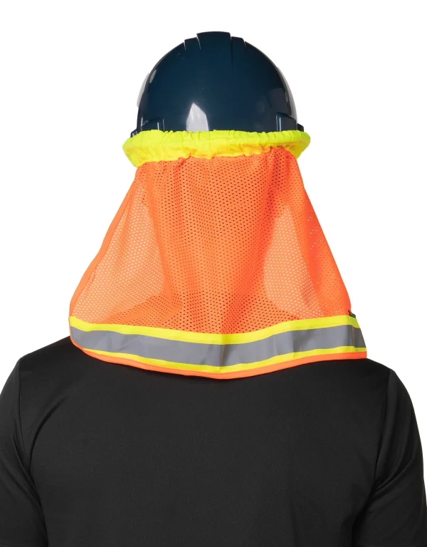 Hi-Vis Reflective Mesh Hard Hat Sun Shade Neck Sheild - 036-HHNG - Image 8