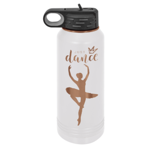 Polar Camel 32 oz. White/Rose Gold ION-Plated Water Bottle - LWB241