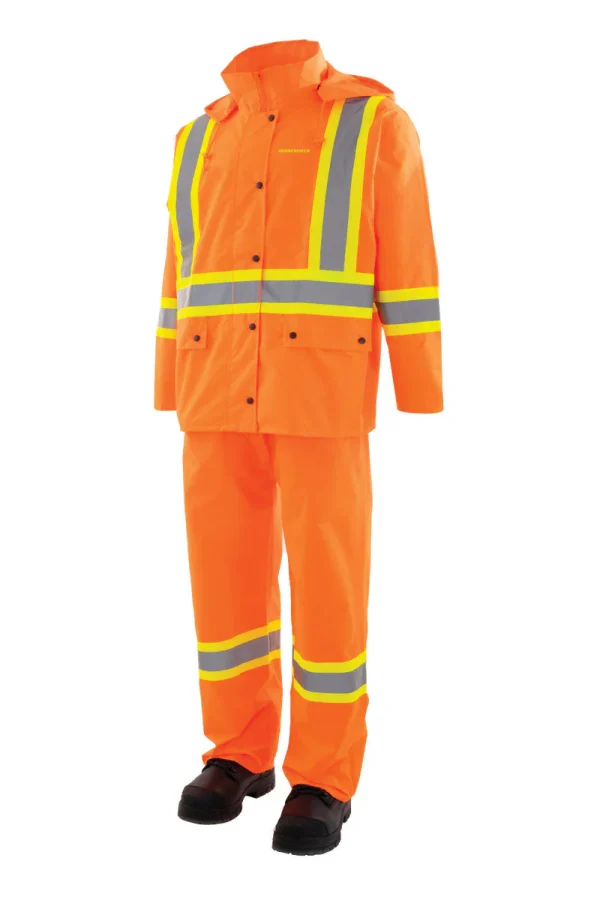 CSA 3 Piece Hi Vis Rain Suit - 023-HVRSS - Image 3