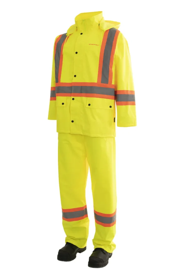 CSA 3 Piece Hi Vis Rain Suit - 023-HVRSS - Image 2