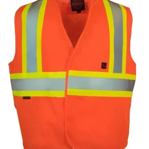 Fire Resistant (FR) 5-Point Tear-away Hi Vis Safety Vest - 022-TVFR