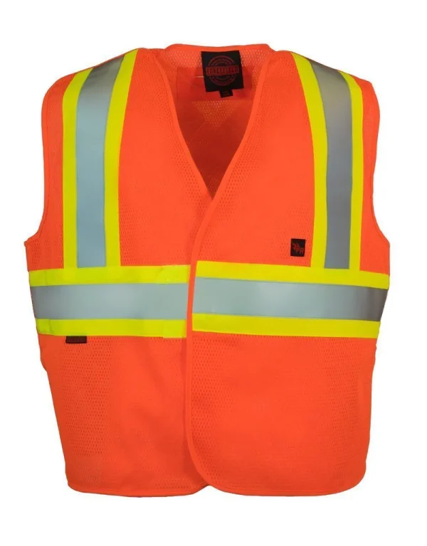 Fire Resistant (FR) 5-Point Tear-away Hi Vis Safety Vest - 022-TVFR