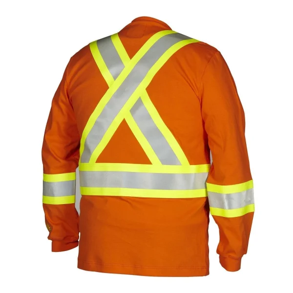 FR Flame & Arc Resistant Long Sleeve Tee Shirt HRC2 - 022-FRLS - Image 2
