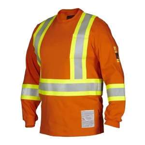 FR Flame & Arc Resistant Long Sleeve Tee Shirt HRC2 - 022-FRLS