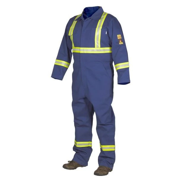 FR Treated 100% Cotton Coverall with Reflective Tape - 024-FRCBU