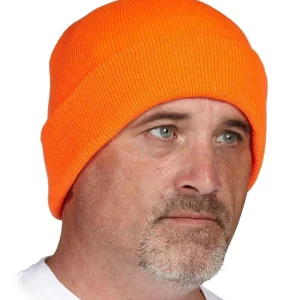 Orange Acrylic Toque with Thinsulate™ Lining - 036-TQ-2OR