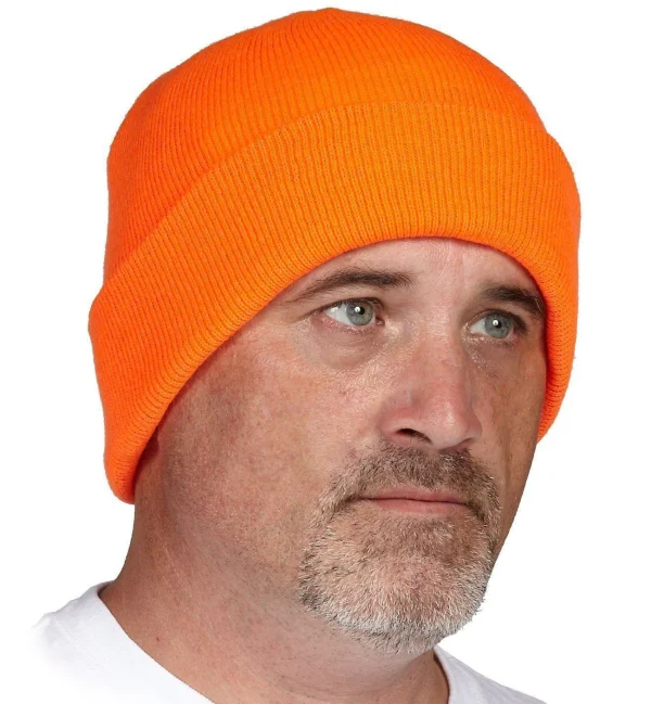 Orange Acrylic Toque with Thinsulate™ Lining - 036-TQ-2OR
