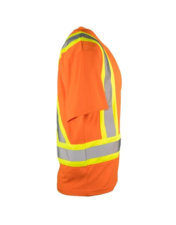 Ultracool Poly/Cotton Crew Neck Short Sleeve Safety Tee Shirt with Chest Pocket - 022-TCCBE - Image 5
