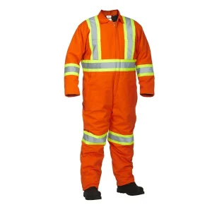 Winter Lined Cotton Canvas Safety Coverall - 024-OR34
