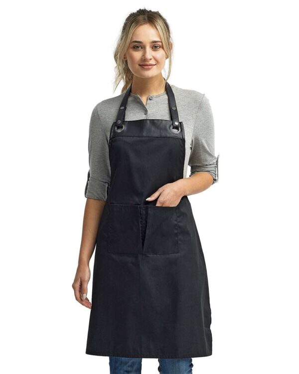 Artisan Collection by Reprime - Espresso Bib Apron with Pocket - RP123