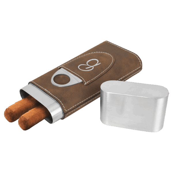 Laserable Leatherette Cigar Case with Cutter - GFT1000SET3 - Image 8