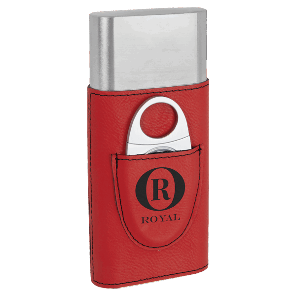 Laserable Leatherette Cigar Case with Cutter - GFT1000SET3 - Image 5
