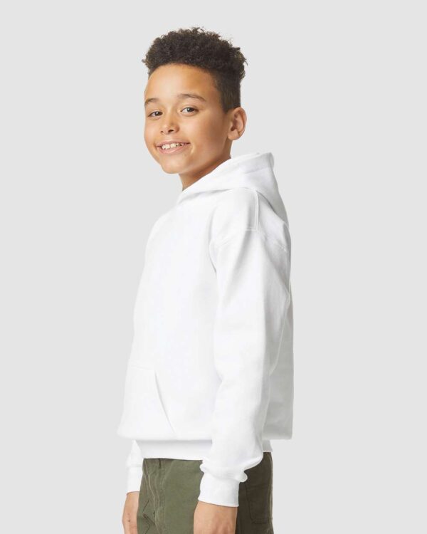 Gildan - Softstyle Youth Midweight Hooded Sweatshirt - SF500B - Image 2