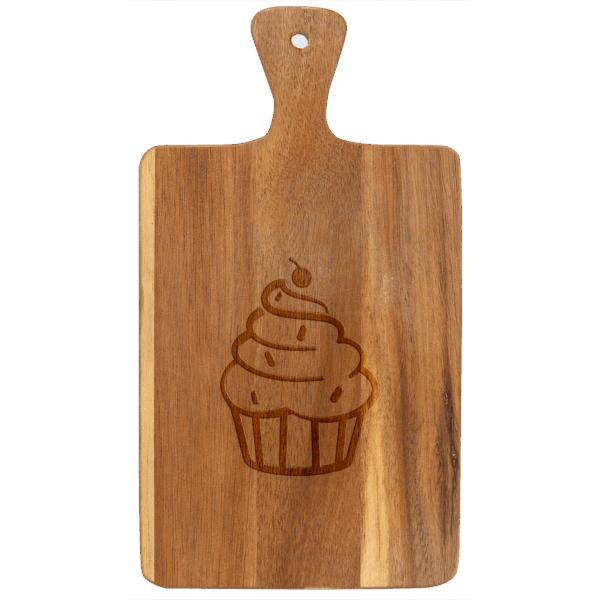 13 1/4" x 7" Acacia Wood/Slate Cutting Board - SLT075 - Image 3
