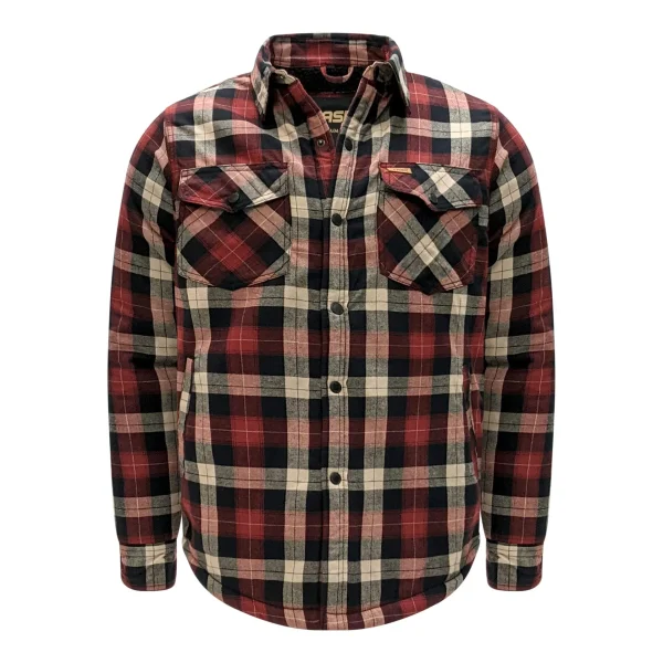 Men's Flannel Jacket with Sherpa Lining - TK-1871 - Image 2
