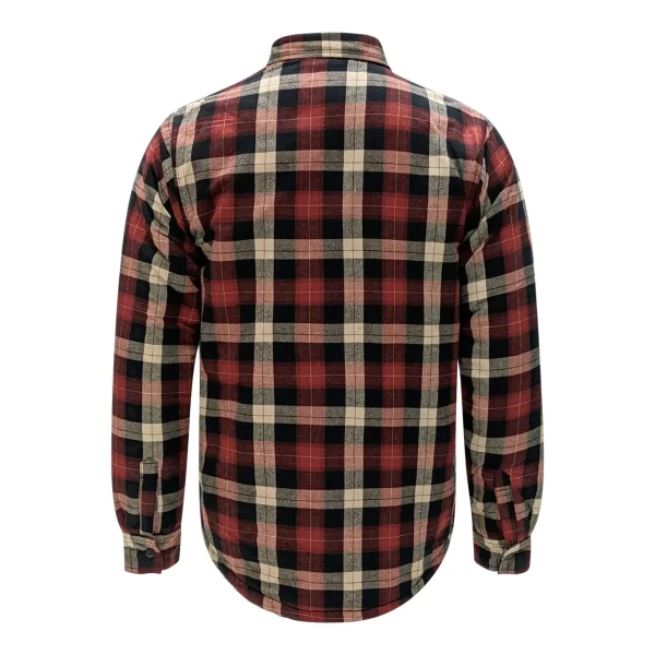 Men's Flannel Jacket with Sherpa Lining - TK-1871 - Image 10