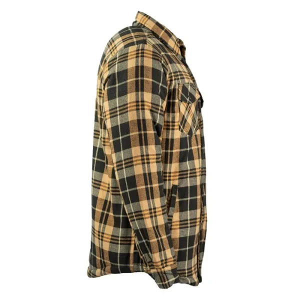 Men's Flannel Jacket with Sherpa Lining - TK-1871 - Image 3