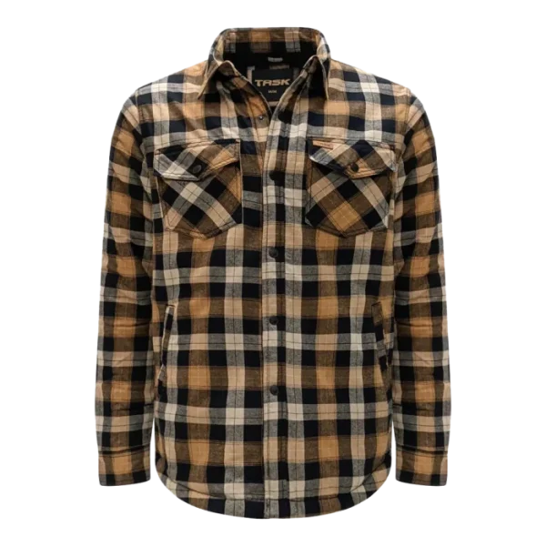 Men's Flannel Jacket with Sherpa Lining - TK-1871 - Image 7