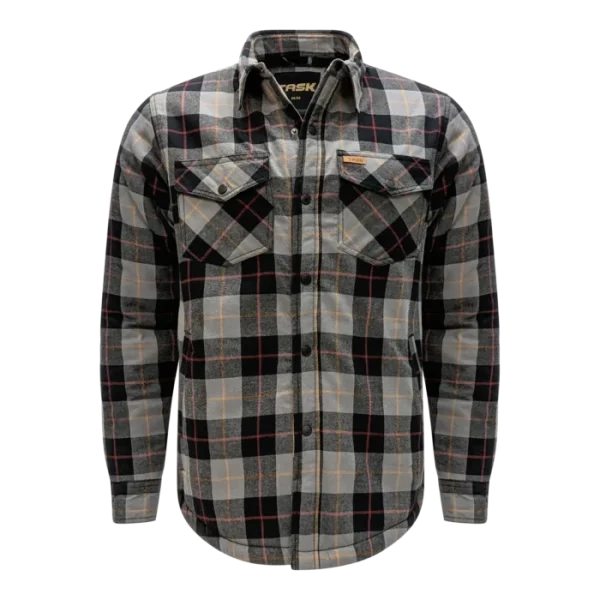 Men's Flannel Jacket with Sherpa Lining - TK-1871 - Image 6